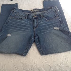 Ripped jeans high waisted size 12 regular